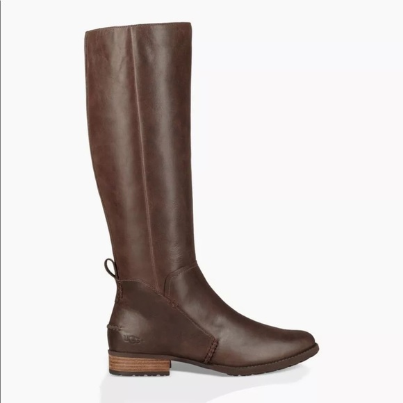 ugg leigh boot leather